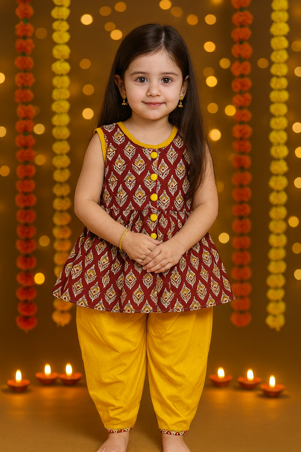 Girl's ethnic wear in wholesale