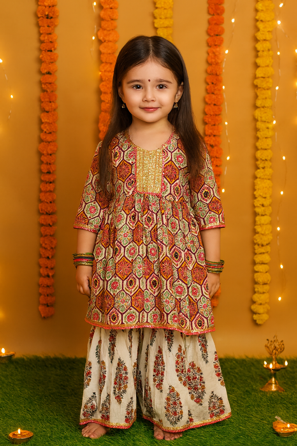 Girl's ethnic wear in wholesale