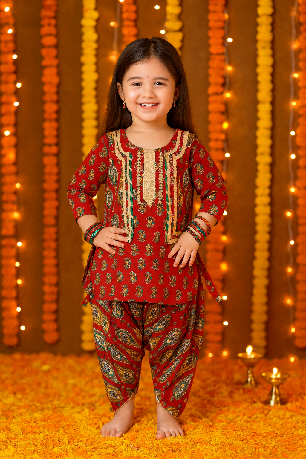 Girl's ethnic wear in wholesale