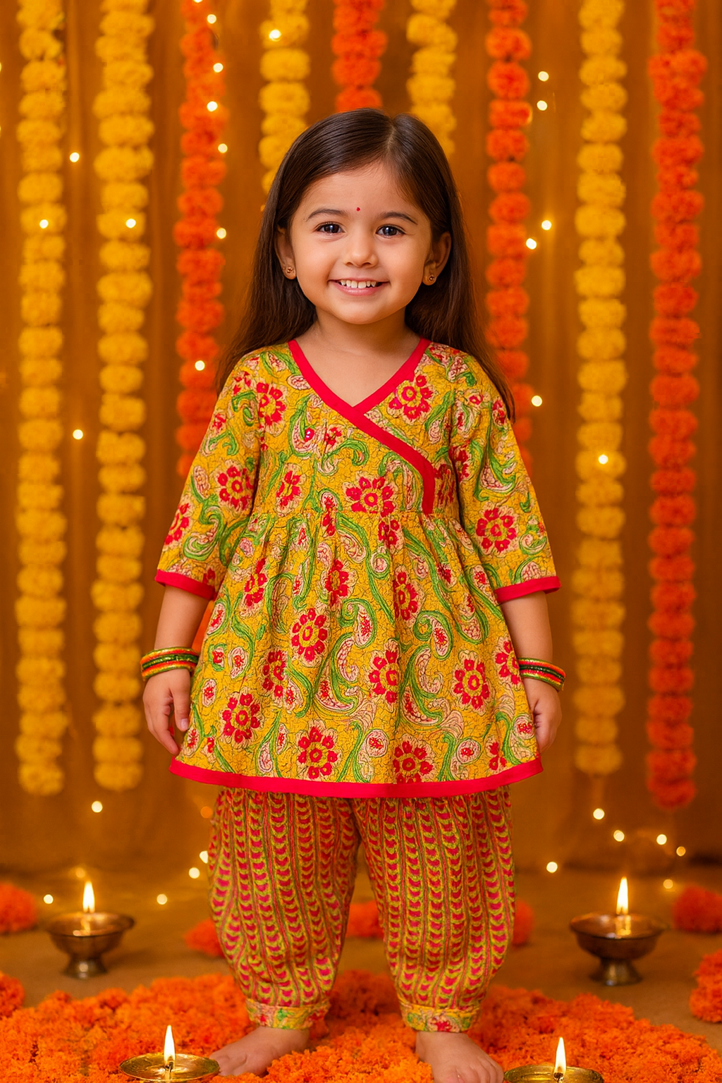 Girl's ethnic wear in wholesale