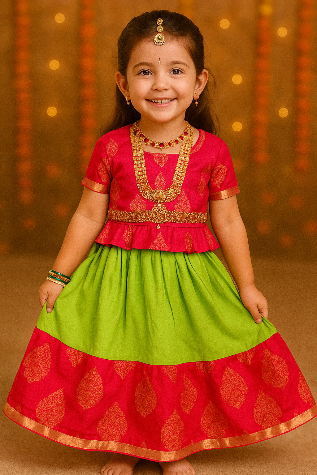 Girl's ethnic wear in wholesale