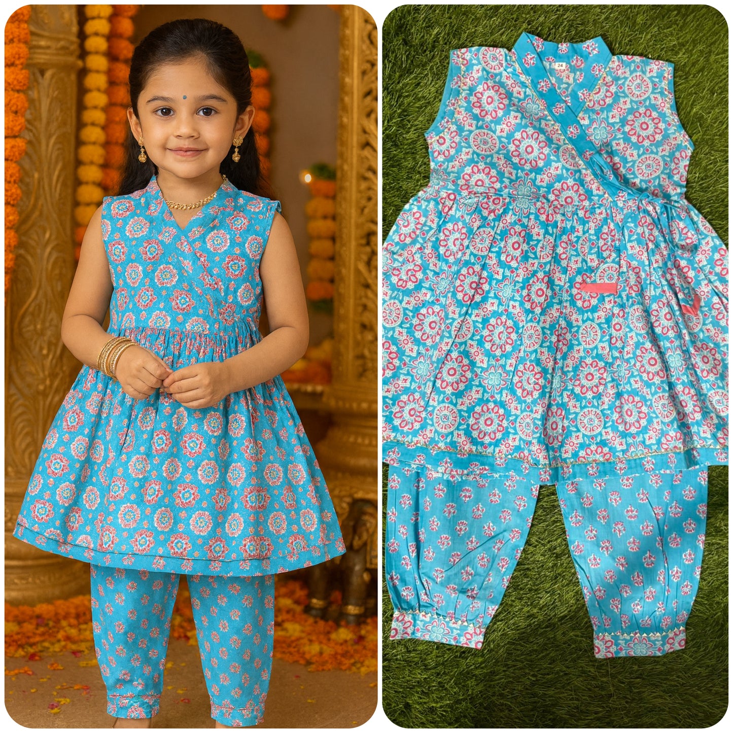 Girl's Afgani Dhoti sets In wholesale