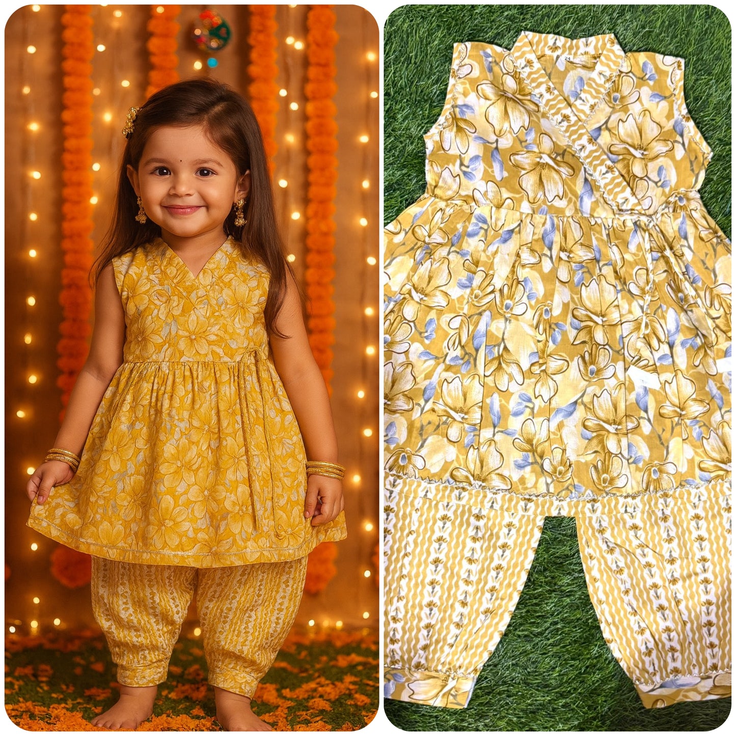 Girl's Afgani Dhoti sets