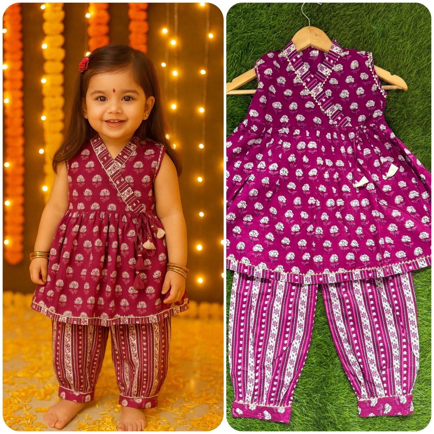 Girl's Afgani Dhoti sets