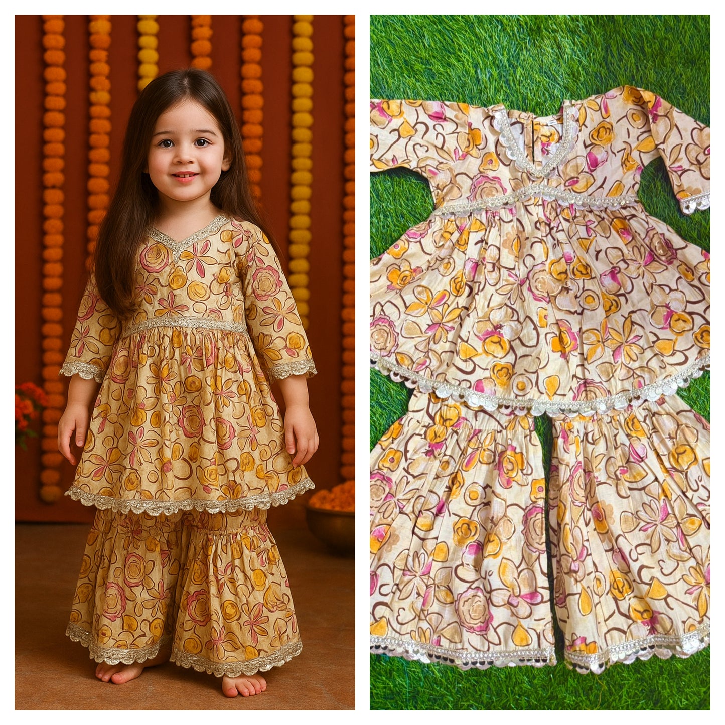 Girl's ethnic wear in wholesale