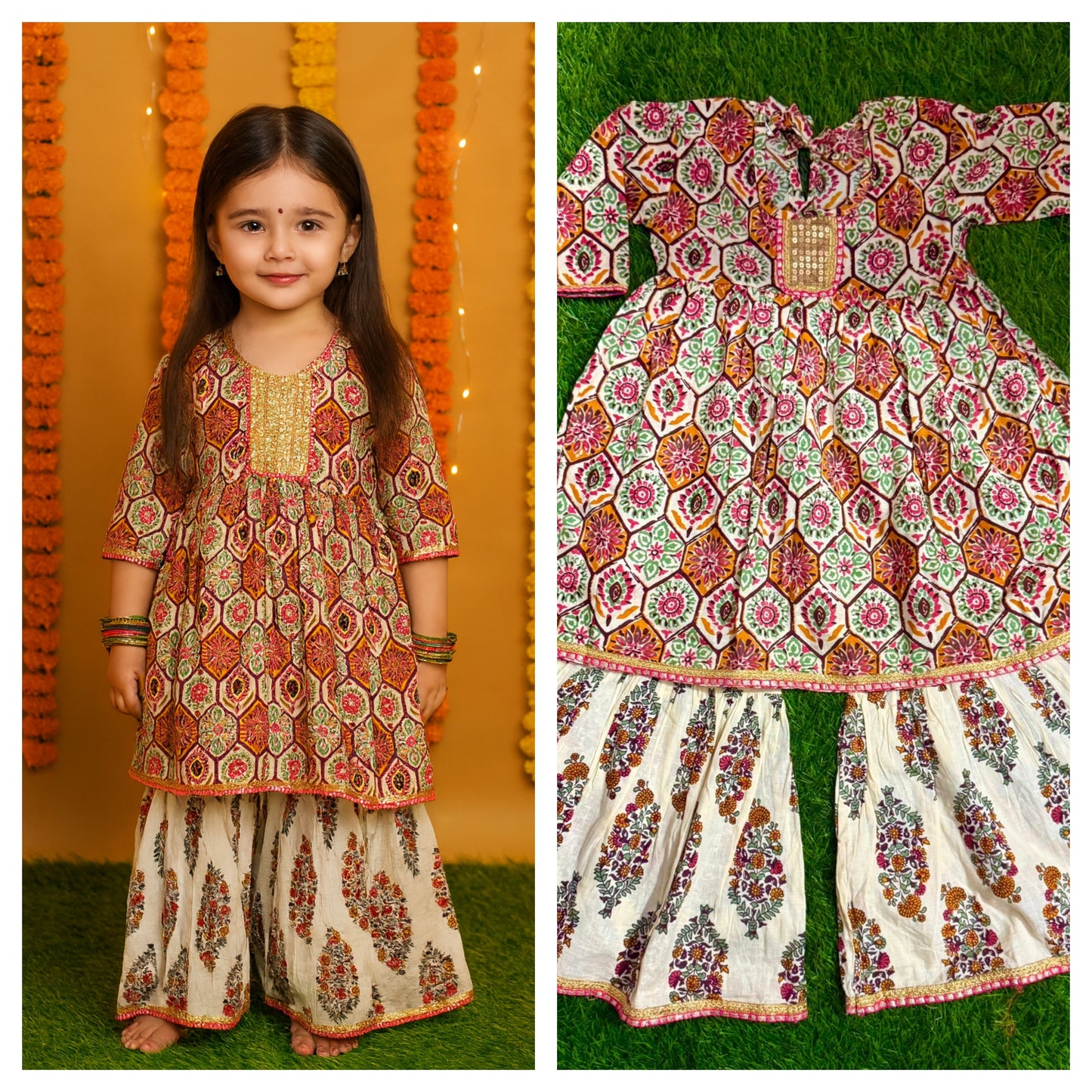 Girl's ethnic wear in wholesale