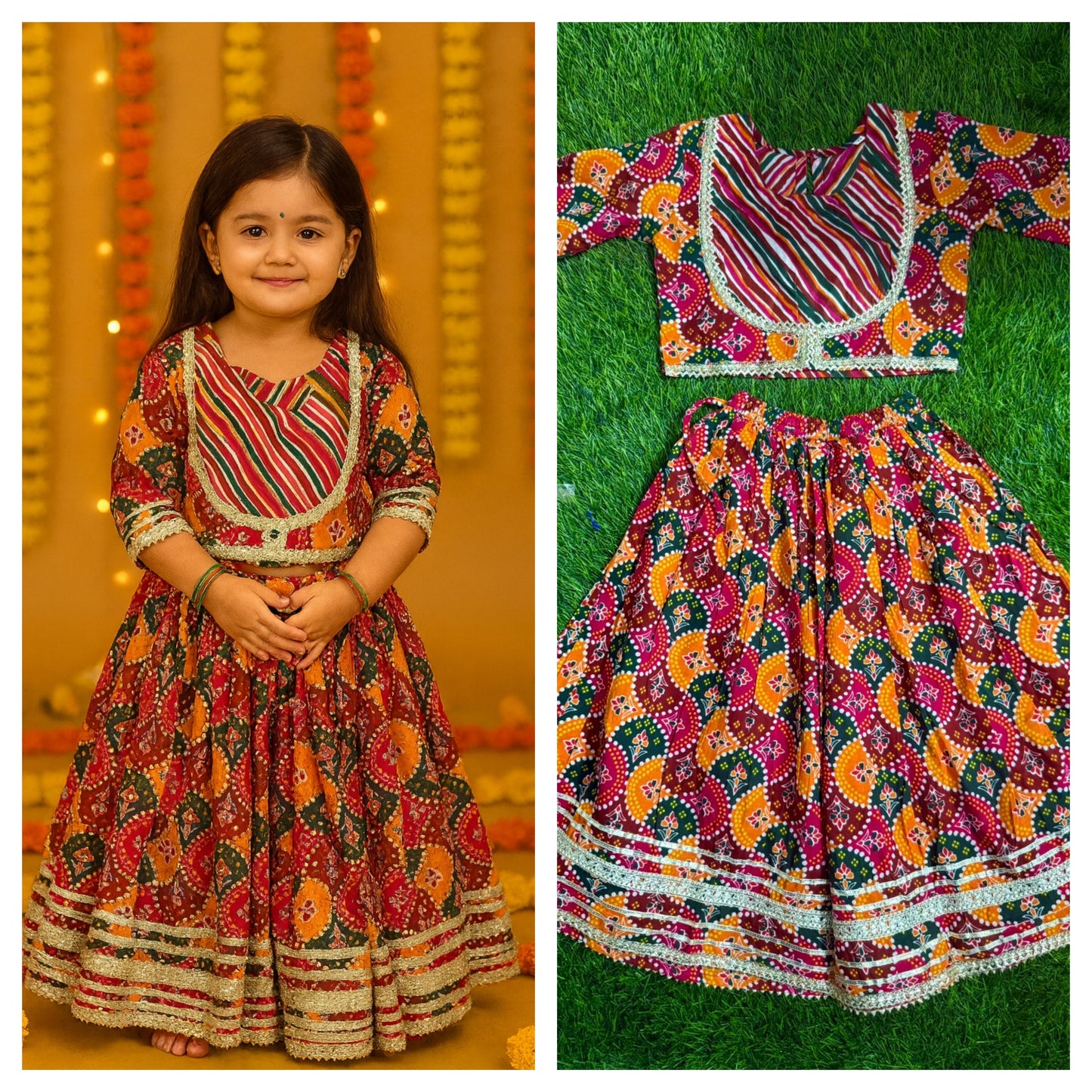 Girl's ethnic wear in wholesale