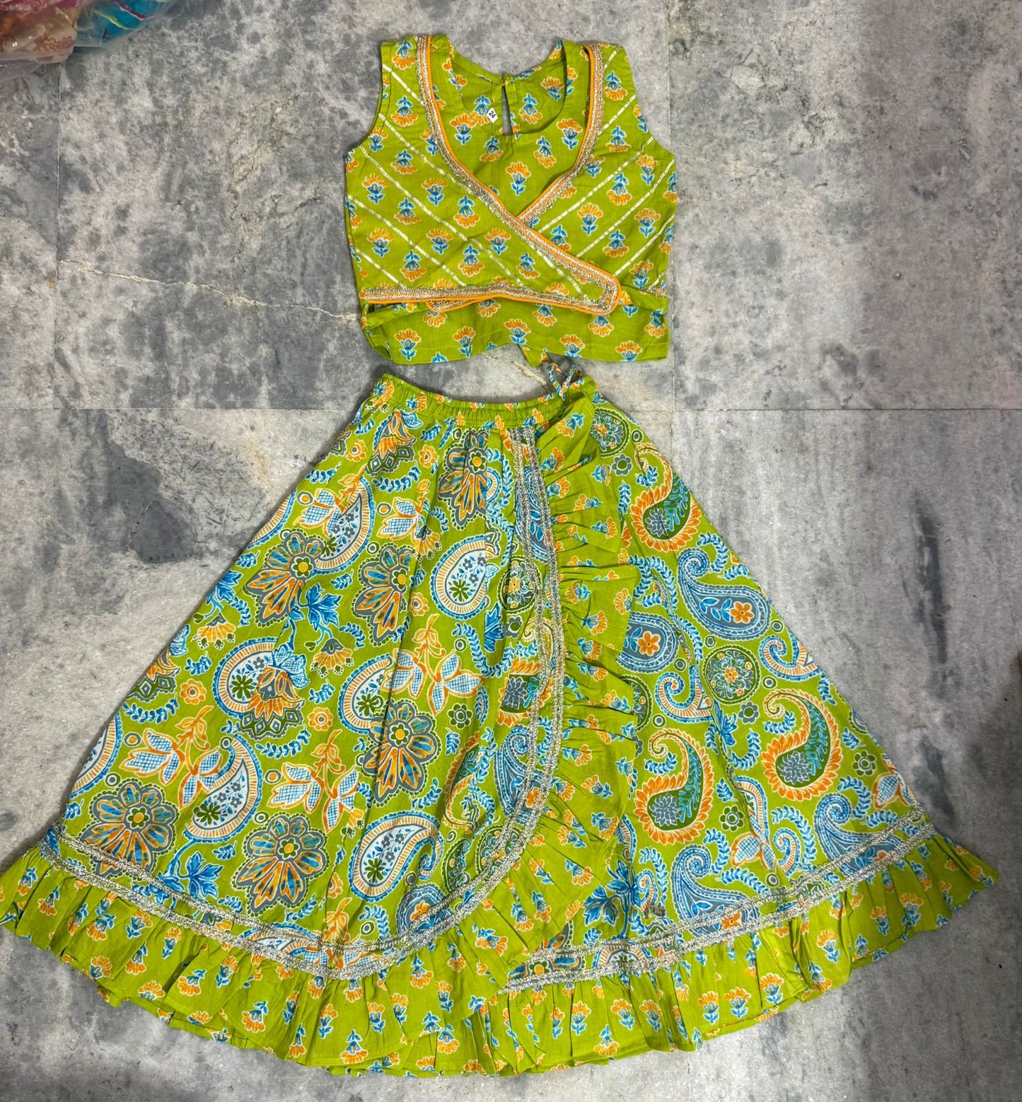 Girl's Lehenga Top In Wholesale