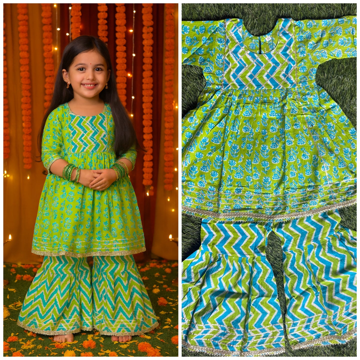 Girl's ethnic wear in wholesale