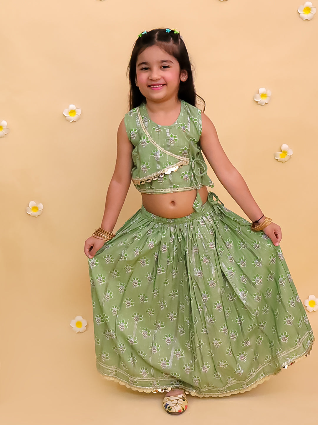 Girl's Lehenga Top In Wholesale