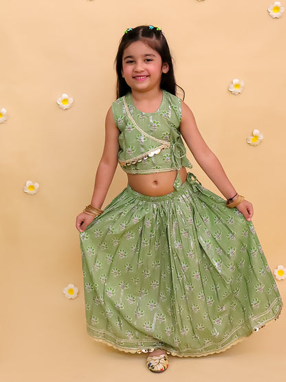 Girl's Lehenga Top In Wholesale