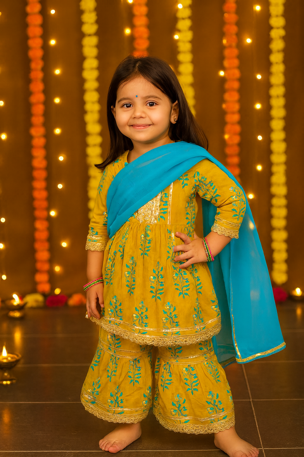 Girl's ethnic wear in wholesale