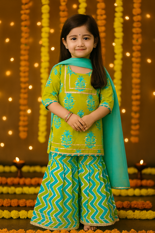 Girl's ethnic wear in wholesale
