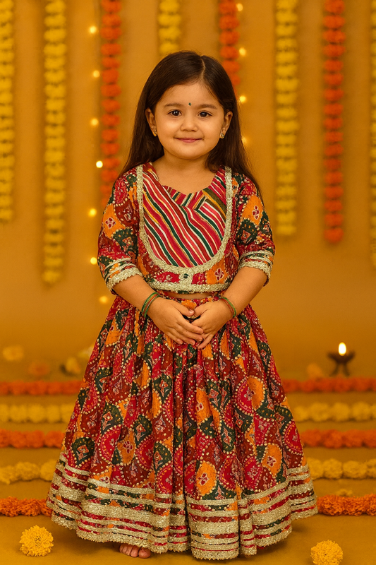 Girl's ethnic wear in wholesale