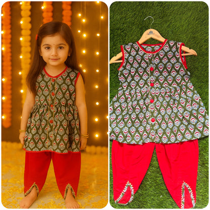 Girl's Afgani Dhoti sets