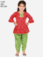 Girl top dhoti set