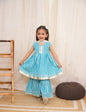 Pure cotton girl's sharara set with duptta in wholesale