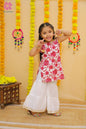sleeveless kurti sharara (pack of 7 pics) in wholesale