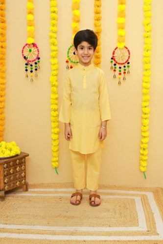 Pure cotton plain Kurta pajama for boy in wholesale